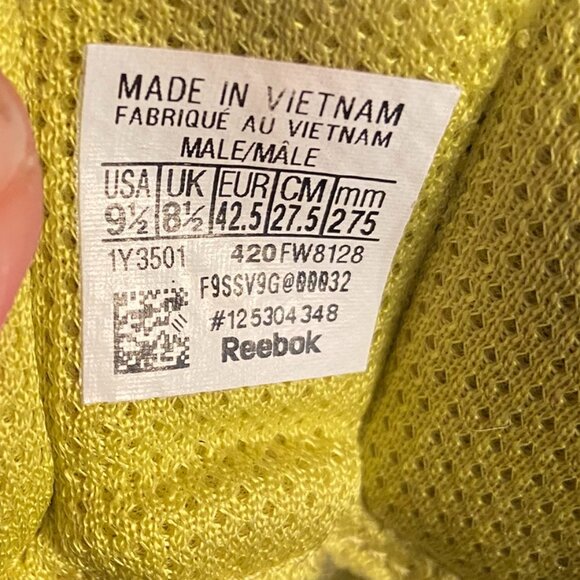 Reebok Nano X 'Chartreuse Vector Navy' - Size 9.5 - Picture 8 of 8